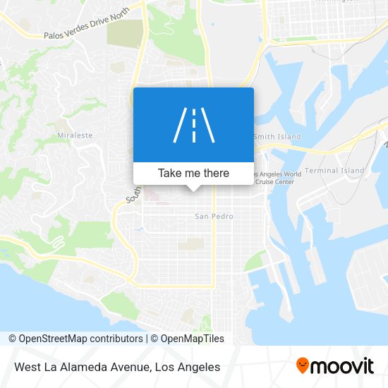 Mapa de West La Alameda Avenue
