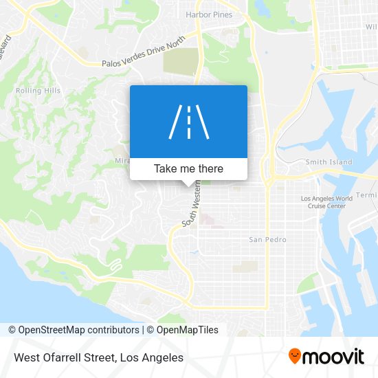 West Ofarrell Street map