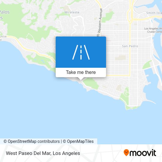 Mapa de West Paseo Del Mar