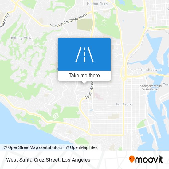 West Santa Cruz Street map