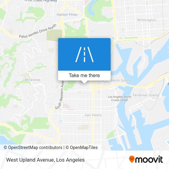 West Upland Avenue map
