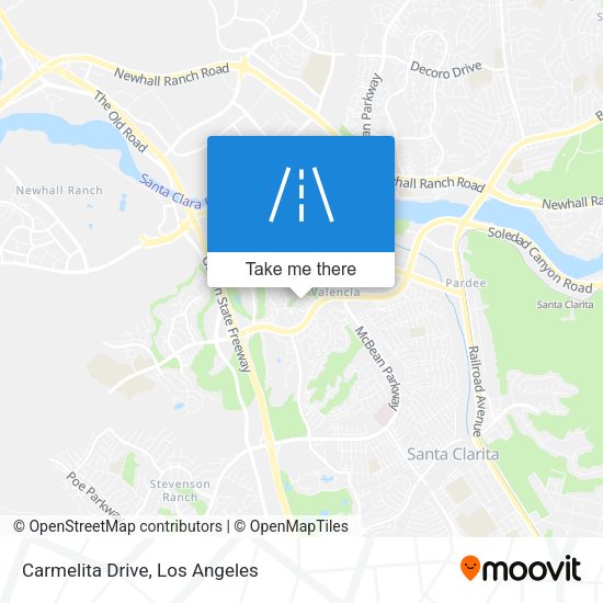 Carmelita Drive map