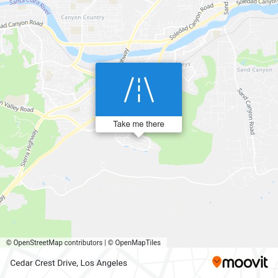 Cedar Crest Drive map