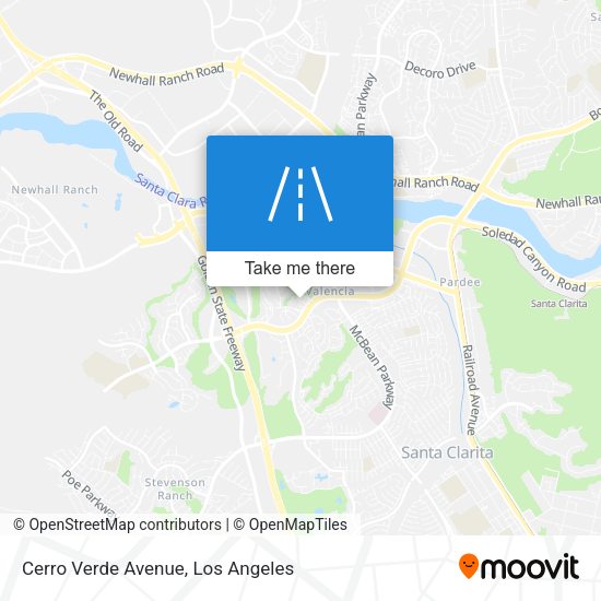 Cerro Verde Avenue map