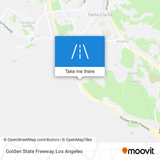 Golden State Freeway map