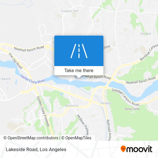 Mapa de Lakeside Road
