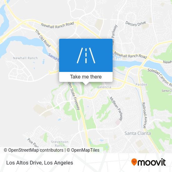 Los Altos Drive map