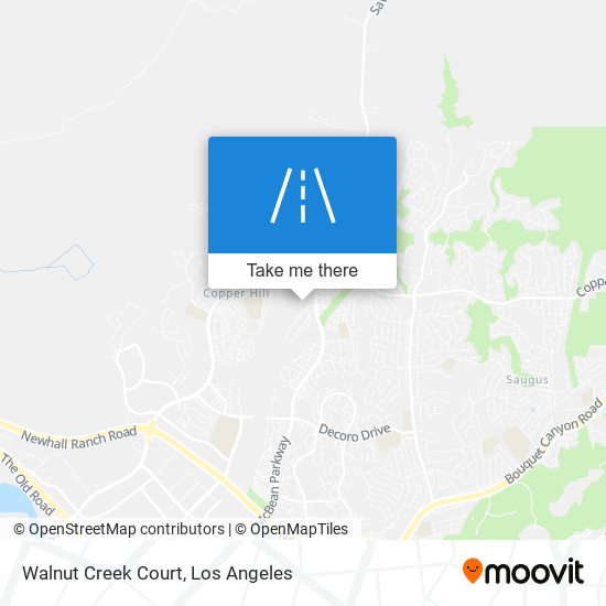 Walnut Creek Court map