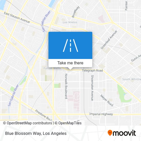 Blue Blossom Way map