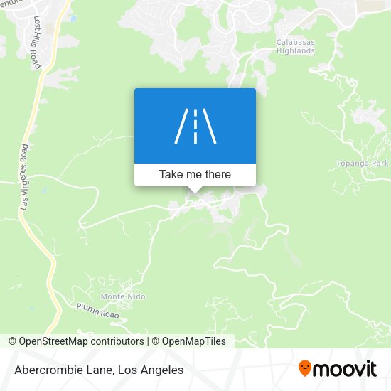 Abercrombie Lane map