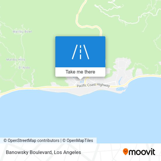 Banowsky Boulevard map