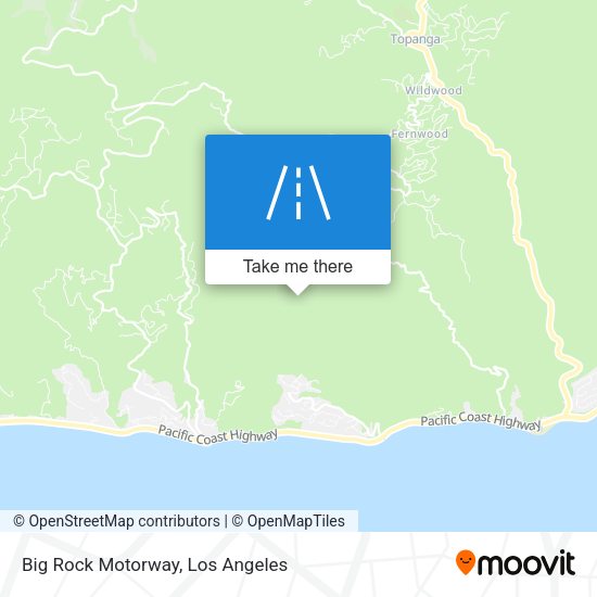 Big Rock Motorway map