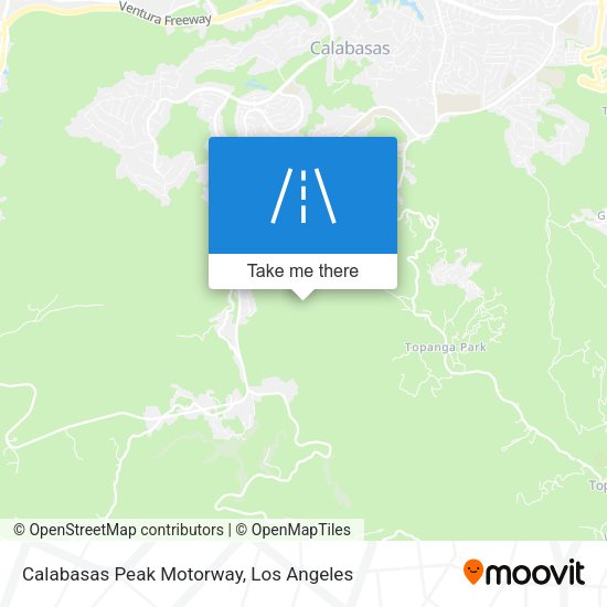 Mapa de Calabasas Peak Motorway