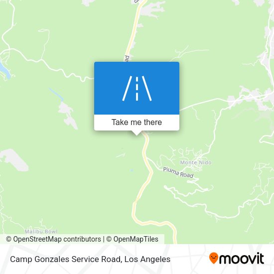 Mapa de Camp Gonzales Service Road