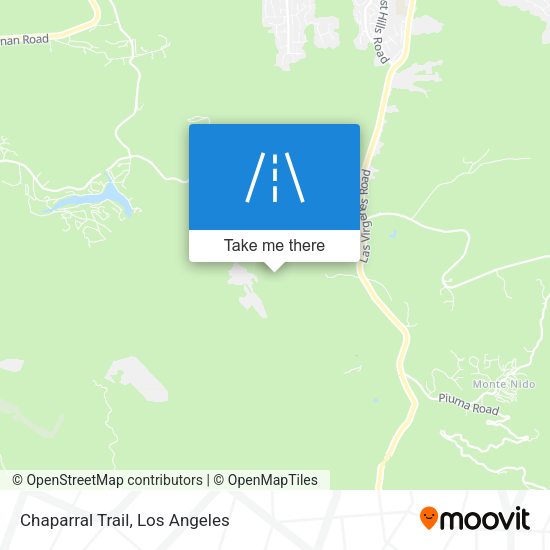 Chaparral Trail map