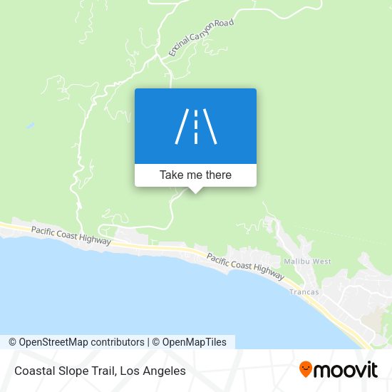 Coastal Slope Trail map