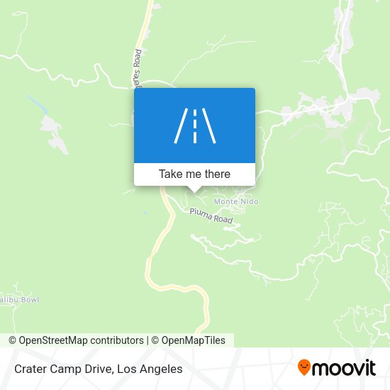 Mapa de Crater Camp Drive