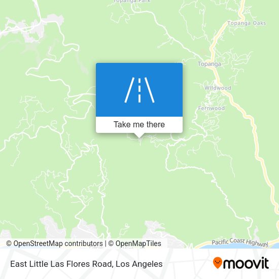 East Little Las Flores Road map