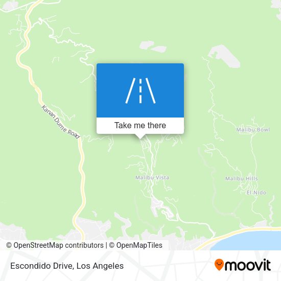 Mapa de Escondido Drive