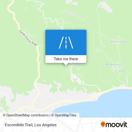 Escondido Trail map