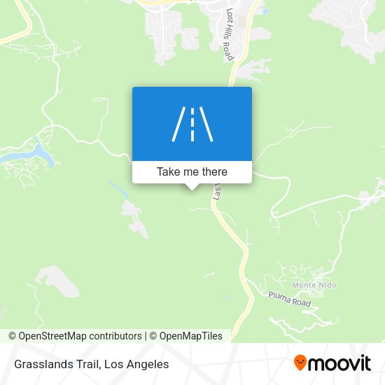 Grasslands Trail map