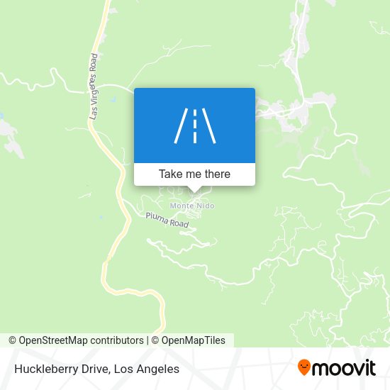 Huckleberry Drive map