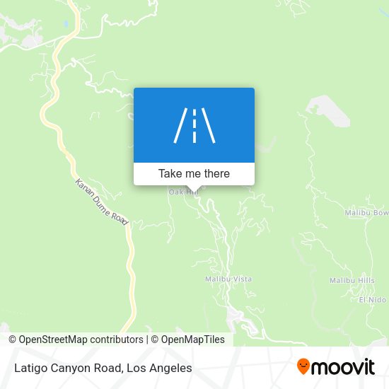 Latigo Canyon Road map