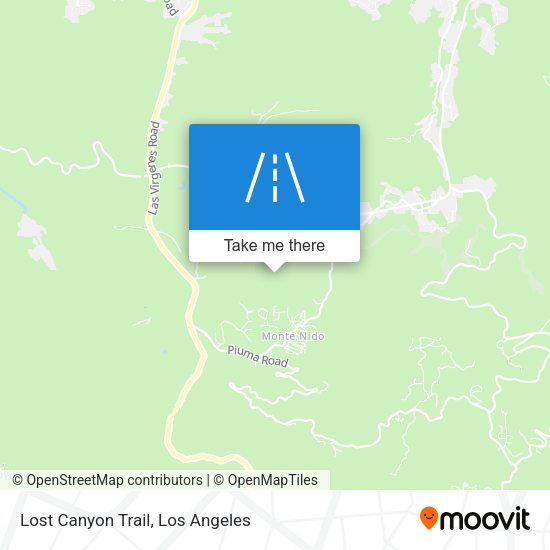 Lost Canyon Trail map