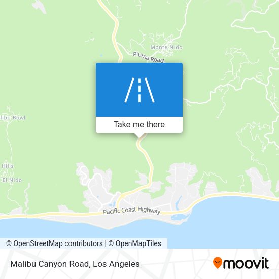 Mapa de Malibu Canyon Road