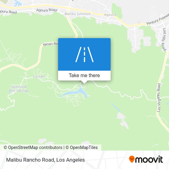 Malibu Rancho Road map