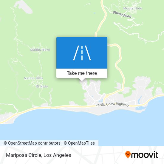 Mariposa Circle map