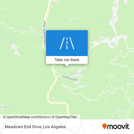 Meadows End Drive map