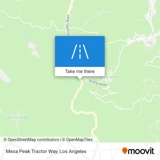 Mesa Peak Tractor Way map