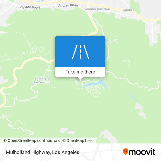 Mulholland Highway map