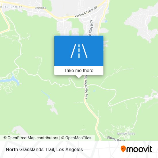 Mapa de North Grasslands Trail