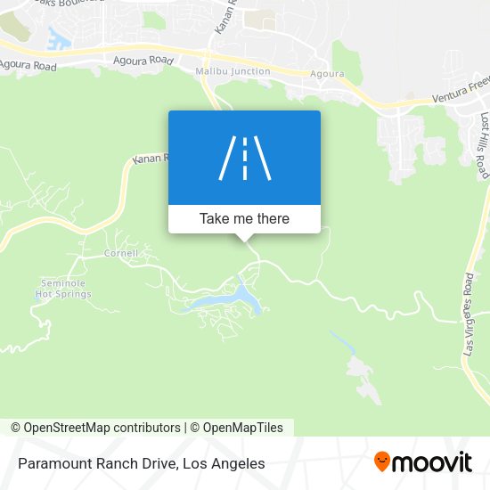 Paramount Ranch Drive map