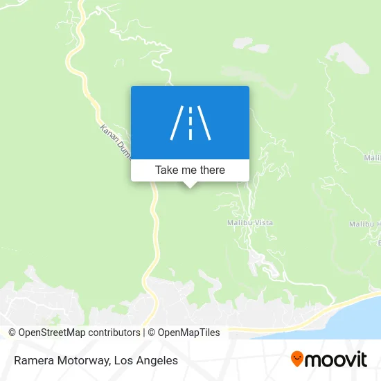 Ramera Motorway map