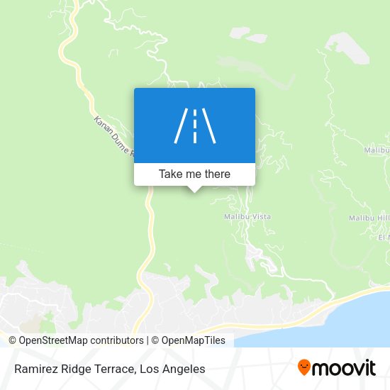 Ramirez Ridge Terrace map