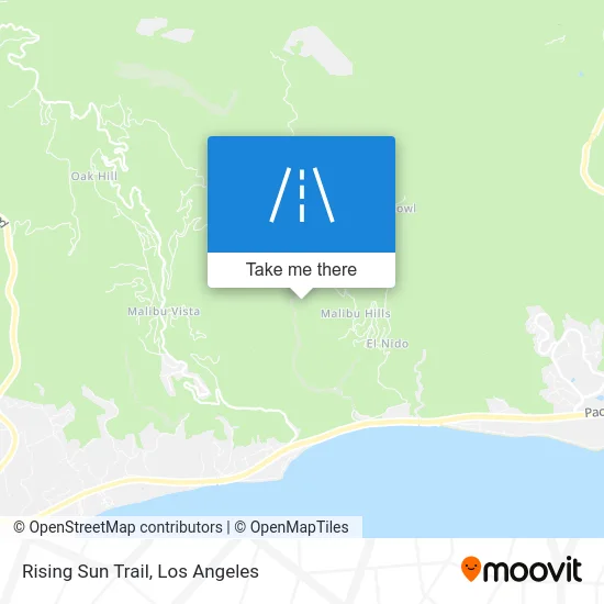 Rising Sun Trail map