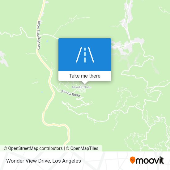 Wonder View Drive map