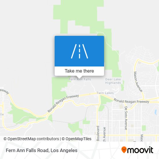 Fern Ann Falls Road map