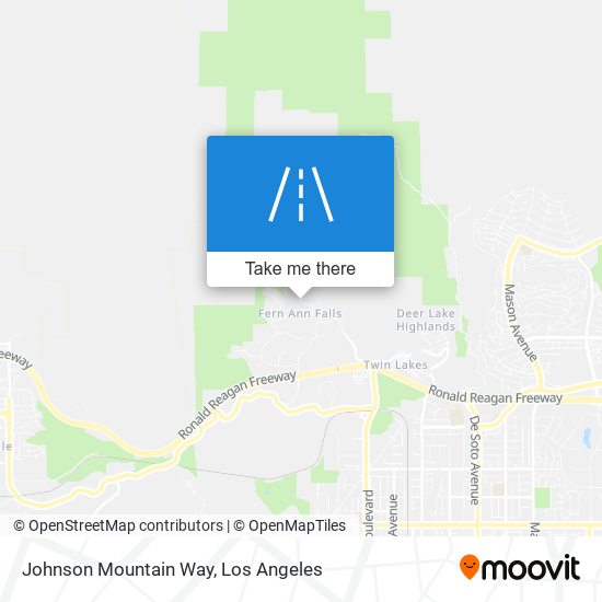 Johnson Mountain Way map