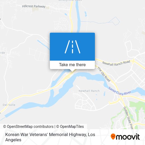 Korean War Veterans' Memorial Highway map