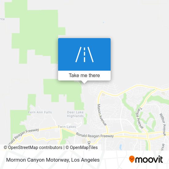 Mapa de Mormon Canyon Motorway