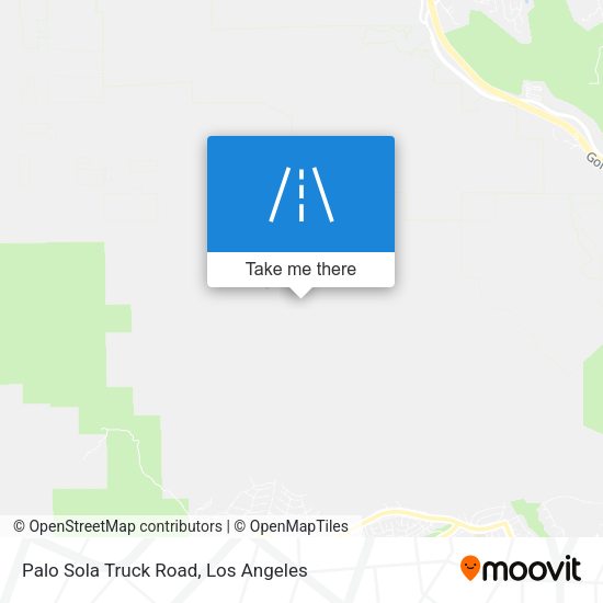 Palo Sola Truck Road map