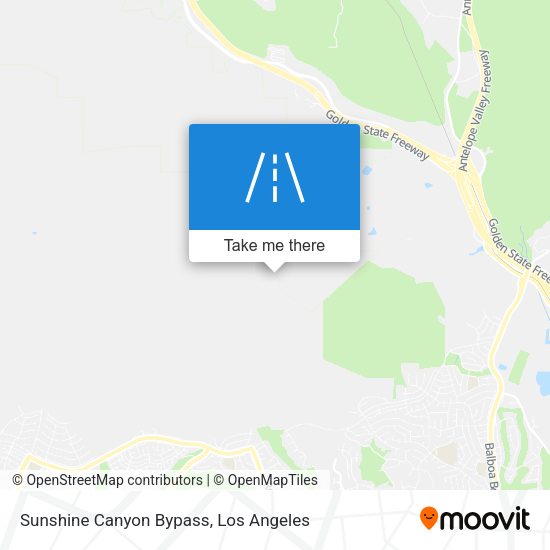 Sunshine Canyon Bypass map