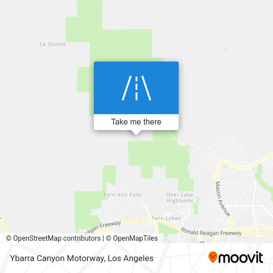 Mapa de Ybarra Canyon Motorway