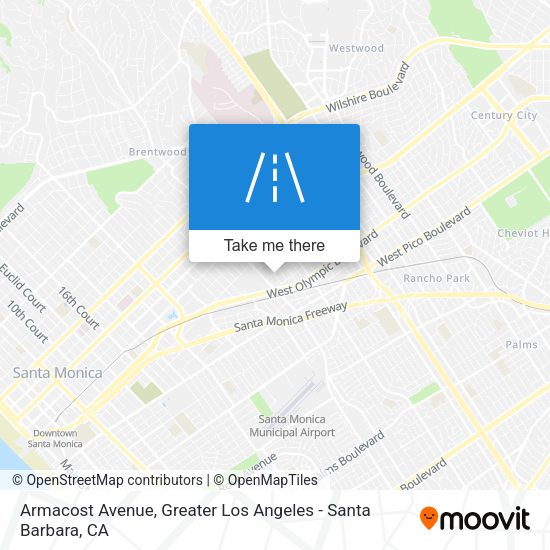 Armacost Avenue map