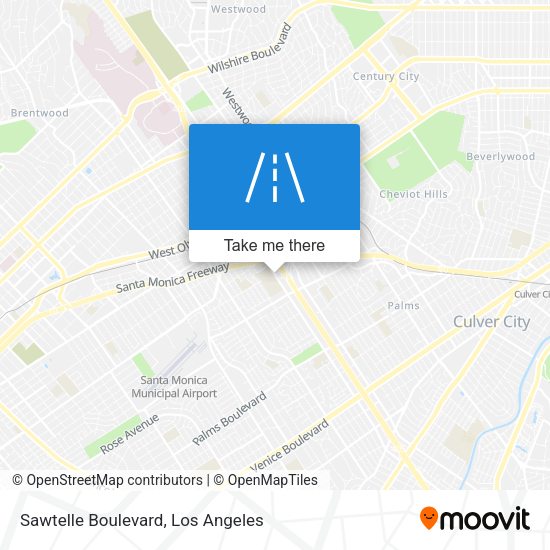 Sawtelle Boulevard map