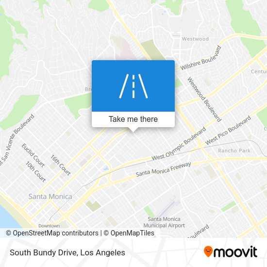 Mapa de South Bundy Drive